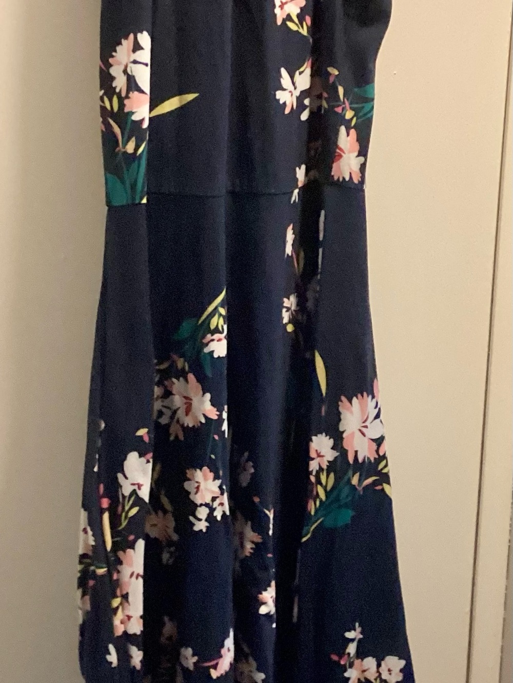 Source Unknown Navy Floral Maxi Dress